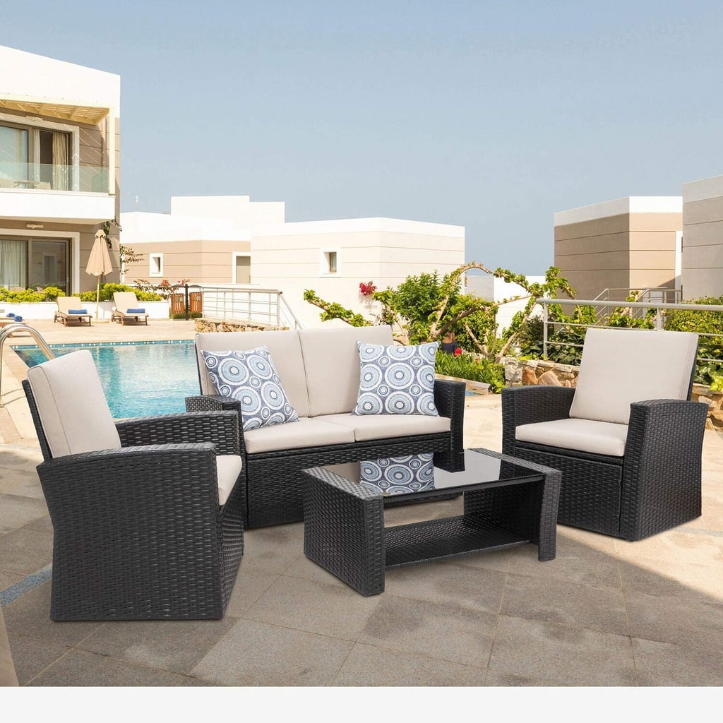 Shintenchi 4-Piece Outdoor Patio Furniture Set