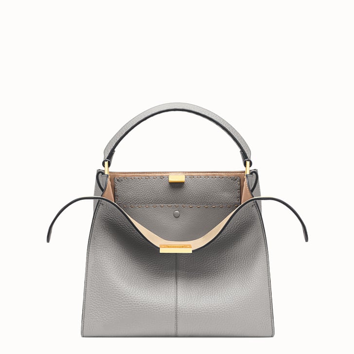 Fendi PeekaBoo XLite Medium Gray Leather Bag Best Designer Bags