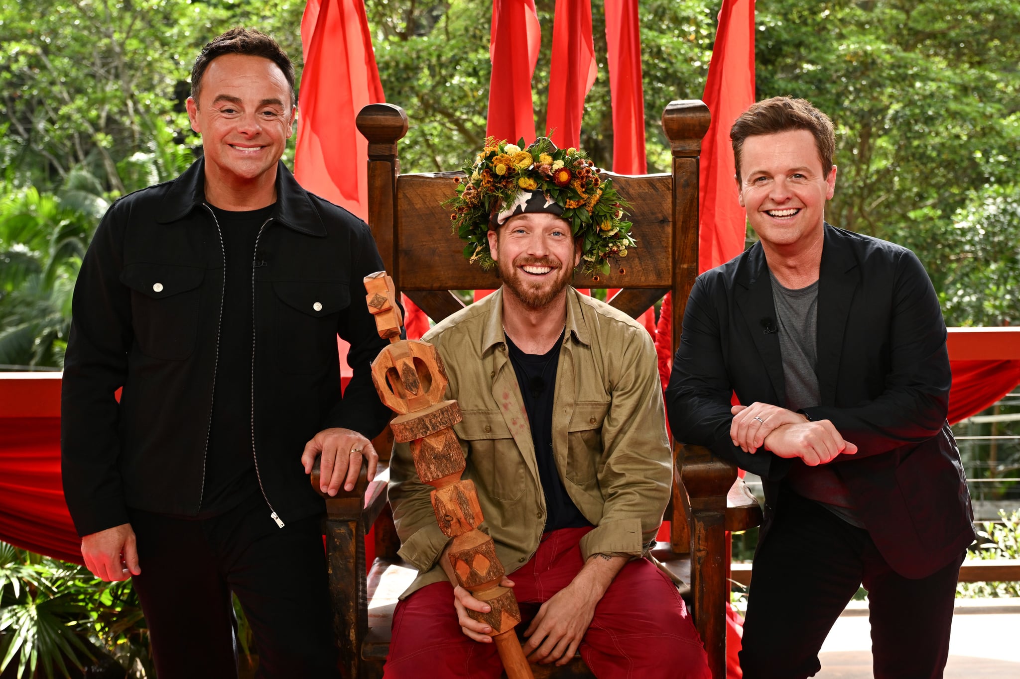 Editorial use onlyMandatory Credit: Photo by James Gourley/ITV/Shutterstock (14251637bb)Sam Thompson is crowned King of the Jungle, presented by Ant and Dec'I'm a Celebrity... Get Me Out of Here!' TV Show, Series 23, Australia - 10 Dec 2023
