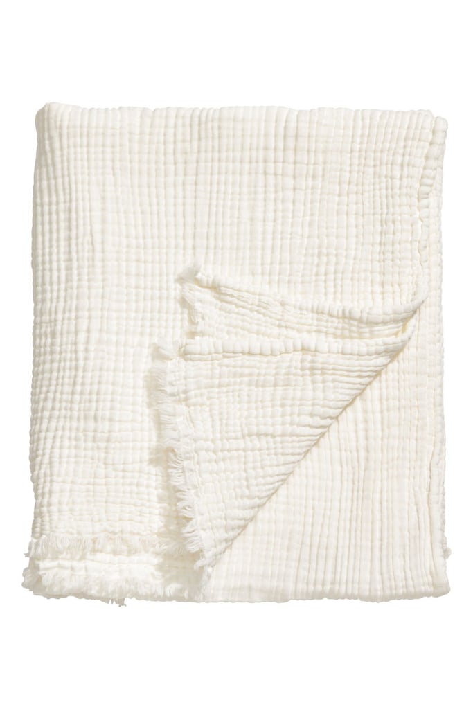 Crinkled Cotton Throw