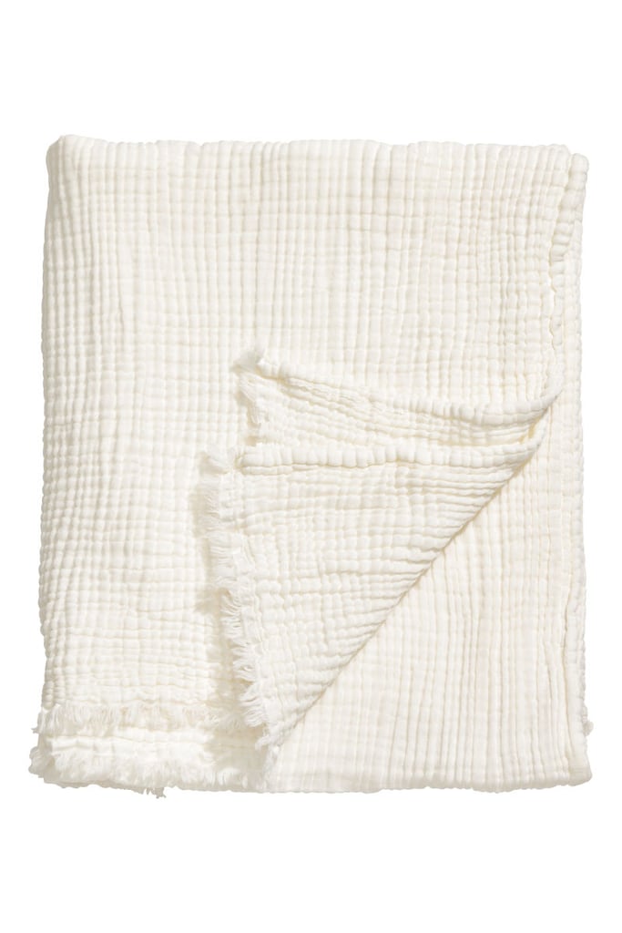 Crinkled Cotton Throw