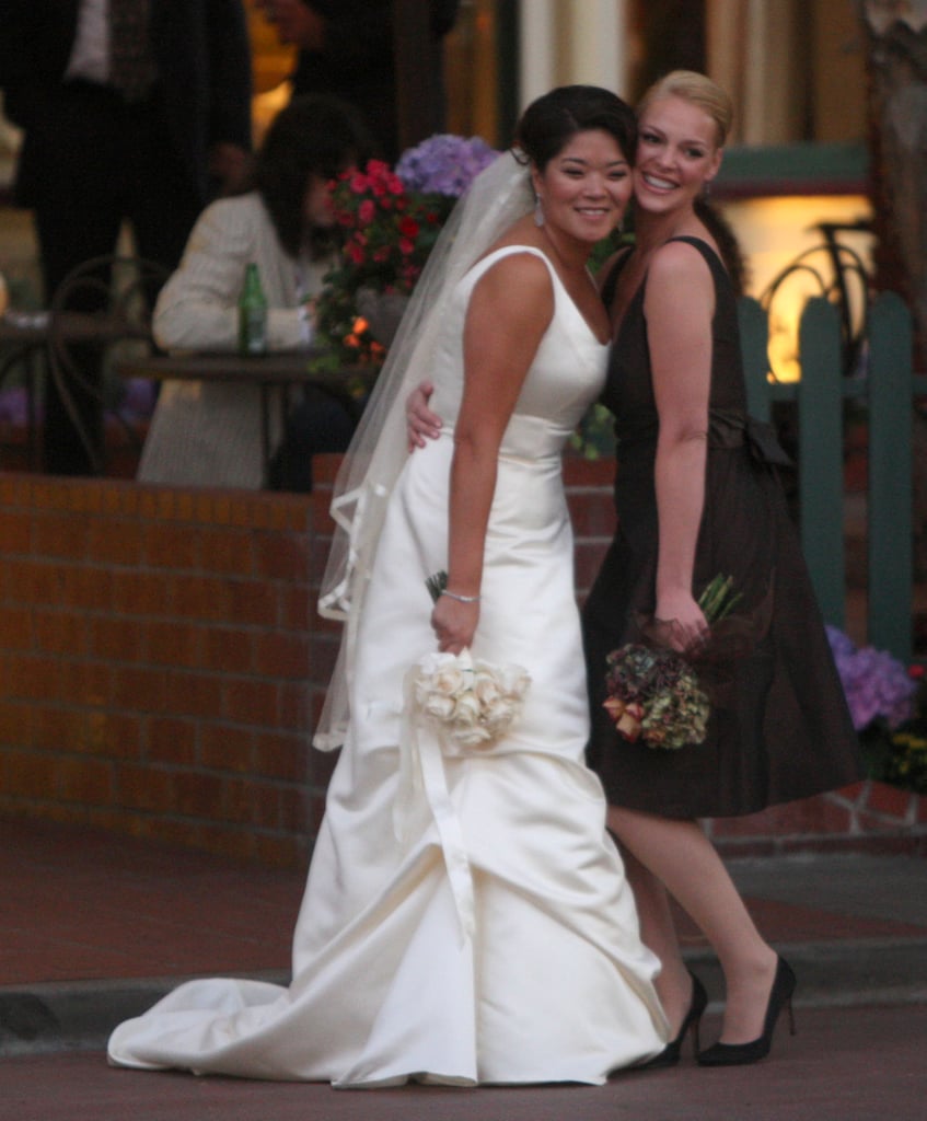Katherine Heigl stood by her sister Meg Heigl's side as a bridesmaid | Celebrity Bridesmaids ...
