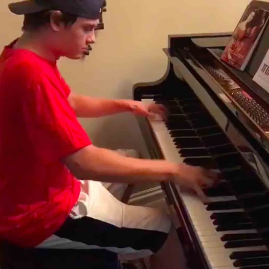 Pizza Delivery Man Plays the Piano at a Family's House