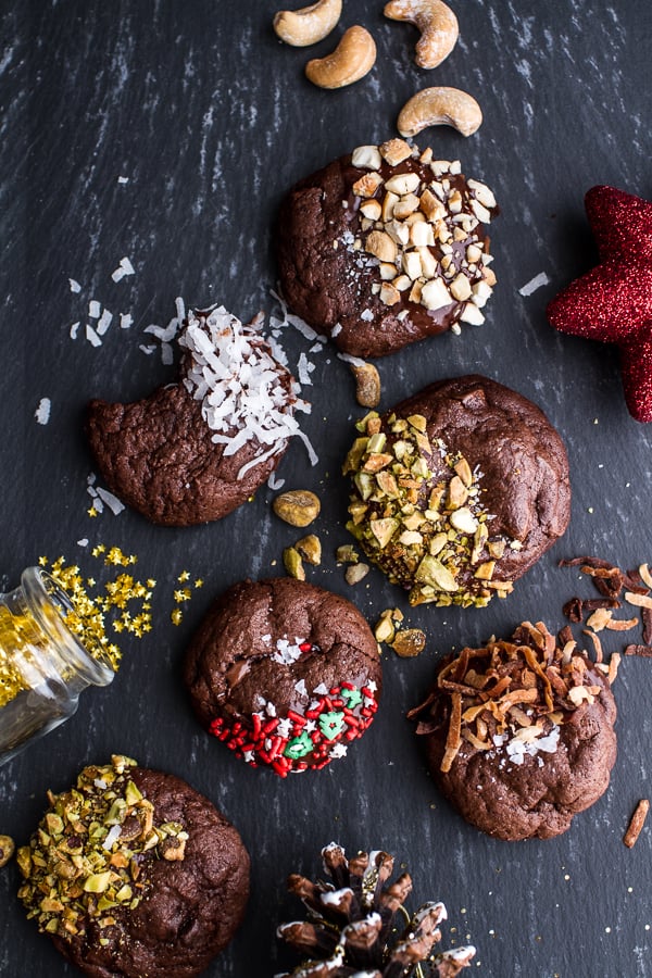 Triple Chocolate Truffle Cheesecake Cookies