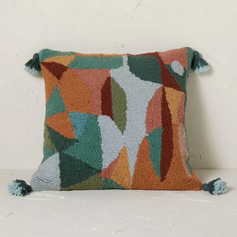 Opalhouse x Jungalow Abstract Punch Needle Square Throw Pillow Multi