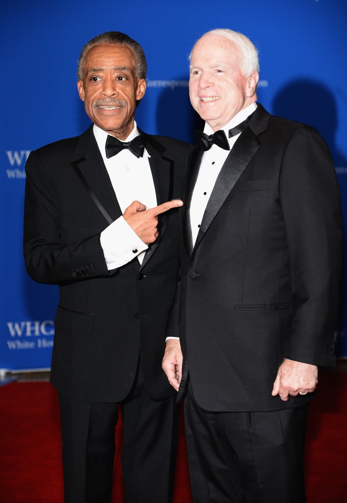 Al Sharpton and Sen. John McCain put their political differences aside and took photos together.