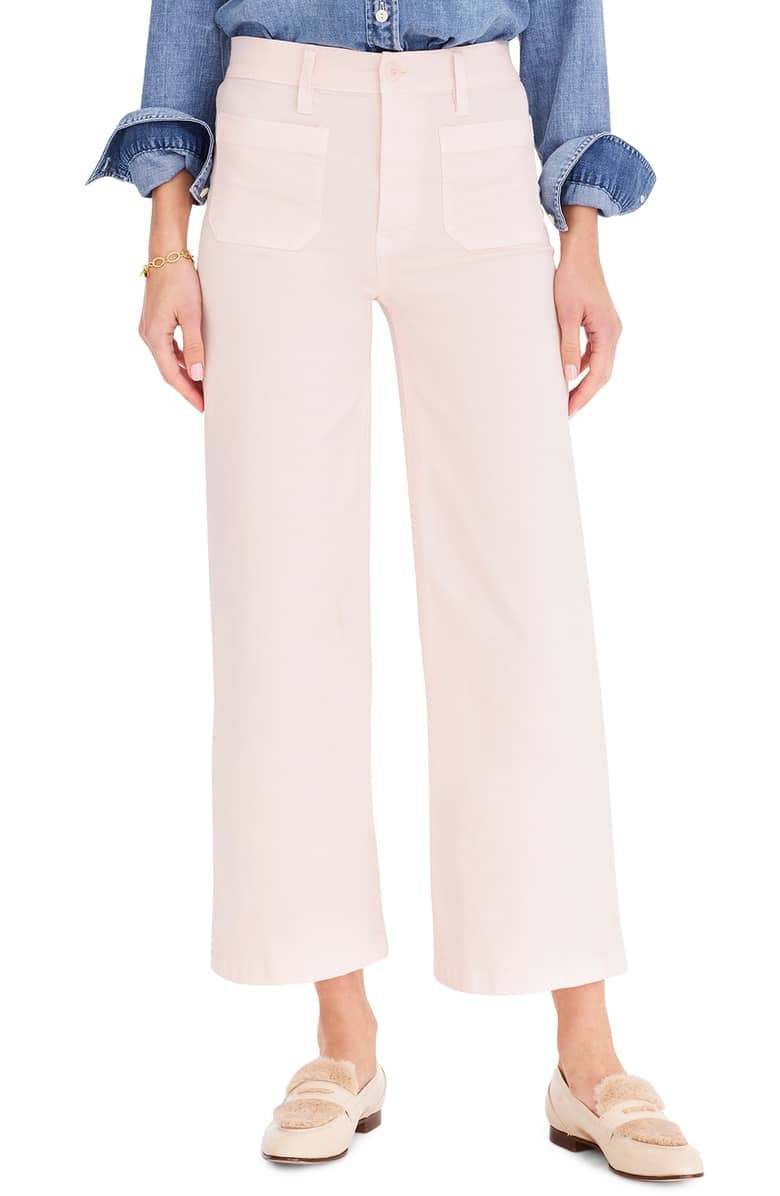 J.Crew Point Sur Washed Wide Leg Crop Pants