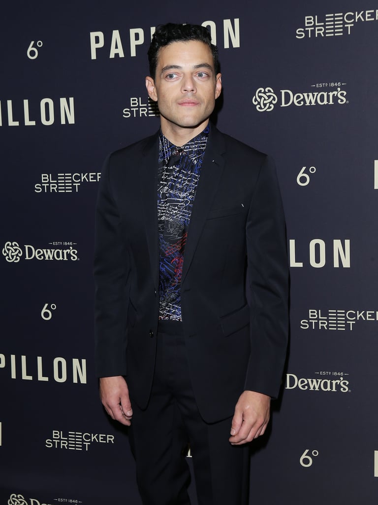 Charlie Hunnam and Rami Malek at Papillon Premiere Aug. 2018
