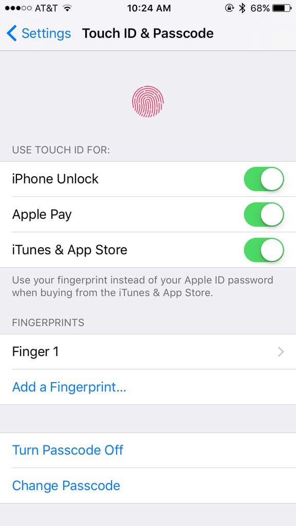 Fix any Touch ID issues.