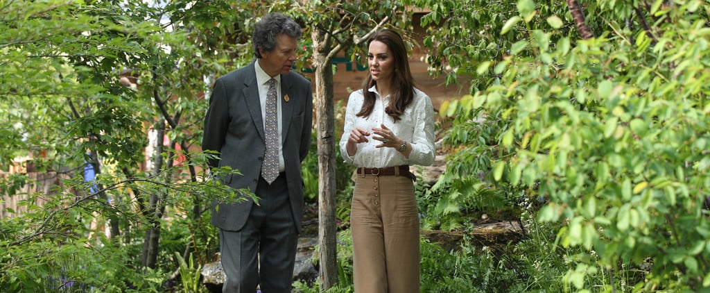Kate Middleton Wears Wide-Leg Pants at Chelsea Flower Show