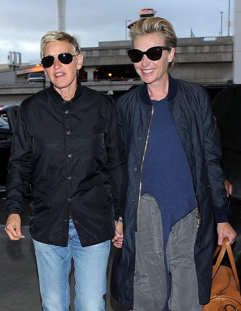 Ellen DeGeneres and Portia de Rossi in LA July 2016