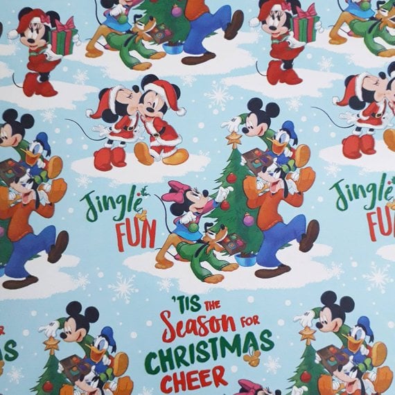 Mickey Mouse Christmas Wrapping Paper | Best Christmas Wrapping Paper ...