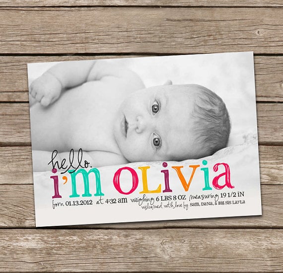 Rainbow Introduction Card