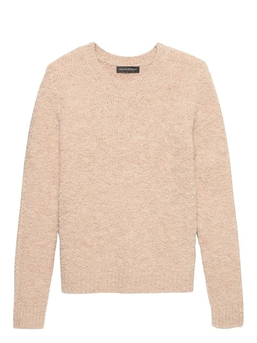 Bouclé Crew-Neck Sweater