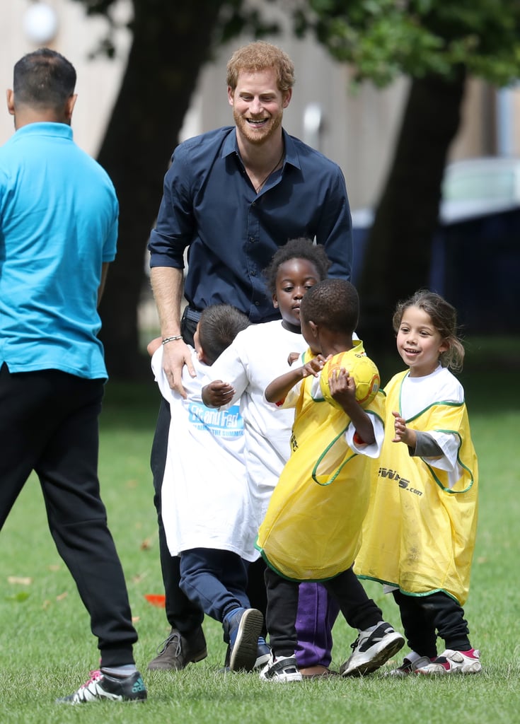 Prince Harry at StreetGames's Fit and Fed in London 2017