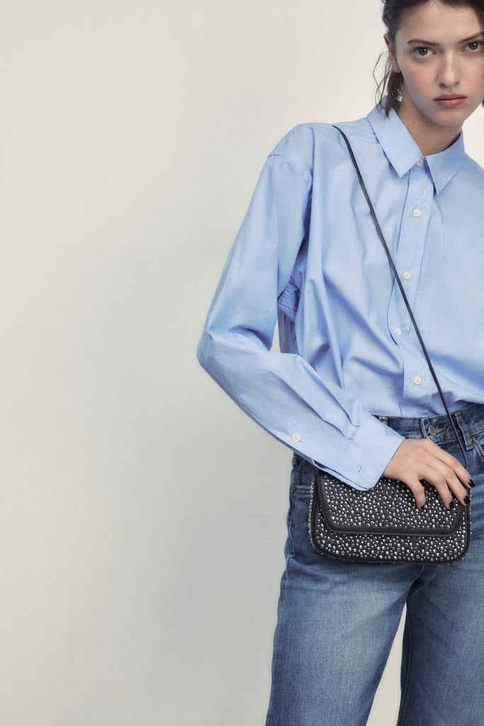 A Studded Bag: Zara Studded Rocker Crossbody Bag