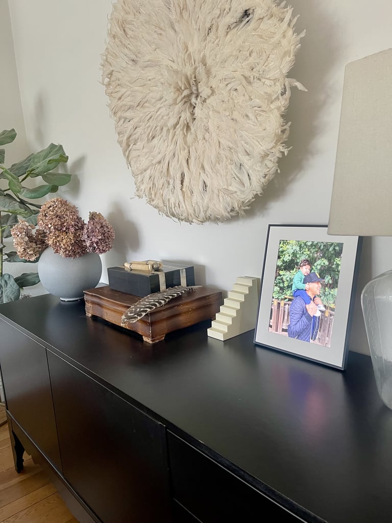 Aura Aspen 12" Frame ($199, originally $229)
I love this frame so much that I bought it for my in-laws this year (fingers crossed they aren't reading this!). It features paper-like matting, a slim 1.1-inch profile, an anti-glare screen, a built-in speaker to bring video clips to life, an interactive touch bar to scroll through photos, and can be displayed in portrait or landscape mode. It blends in seamlessly with my decor and makes me smile throughout the day.