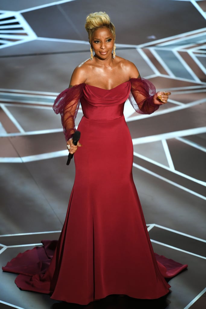 Mary J. Blige Performance Dress at the Oscars 2018