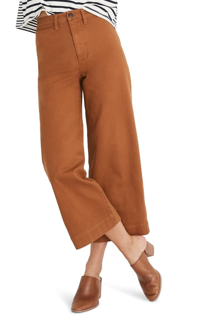 Madewell Emmett High Waist Crop Wide Leg Pants