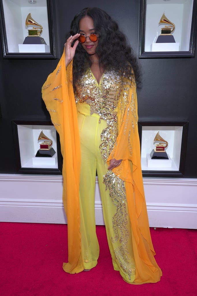 H.E.R.'s Yellow Grammys Jumpsuit Honours Aretha Franklin