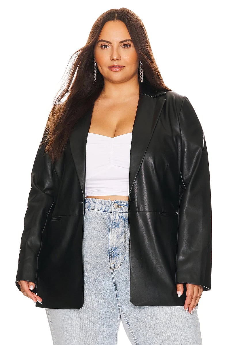 Remi x Revolve Chloe Faux Leather Blazer