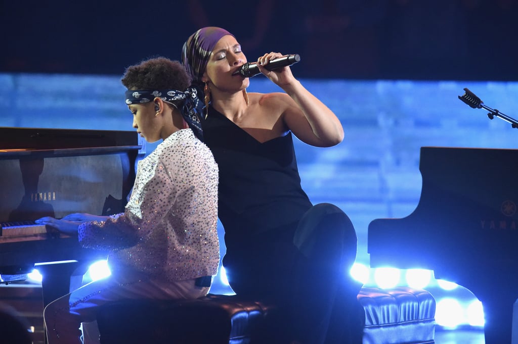 Alicia Keys With Her Sons at 2019 iHeartRadio Music Awards