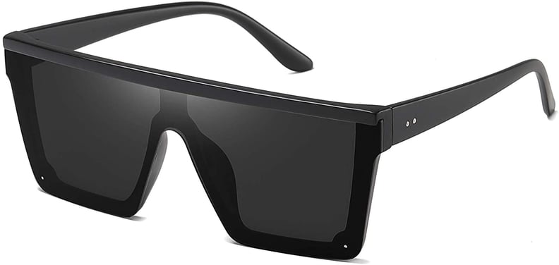 STORYCOAST Square Oversized Sunglasses in Matte Black