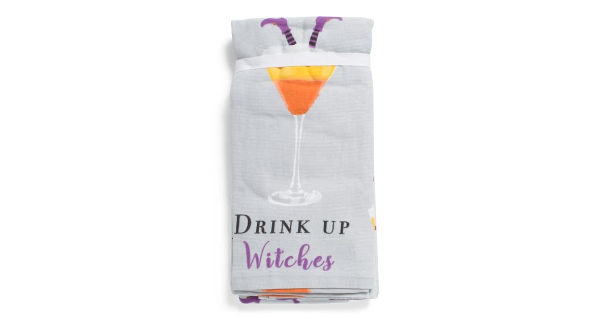 Set of Three Drink Up Witches Kitchen Towels Best TJ Maxx Halloween
