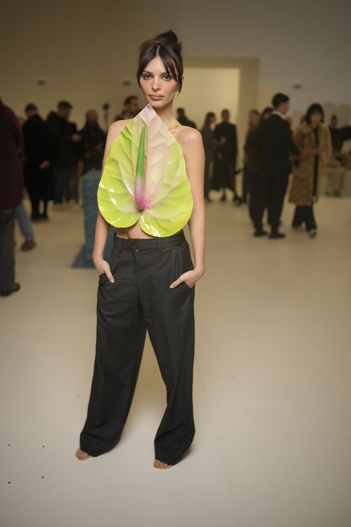 Emily Ratajkowski at the Loewe Show at Paris Fashion Week