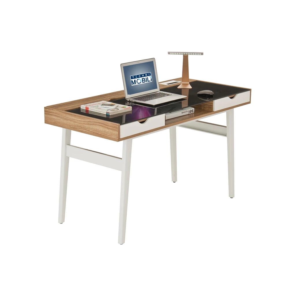 Techni Mobili Compact Computer Desk with Multiple Storage