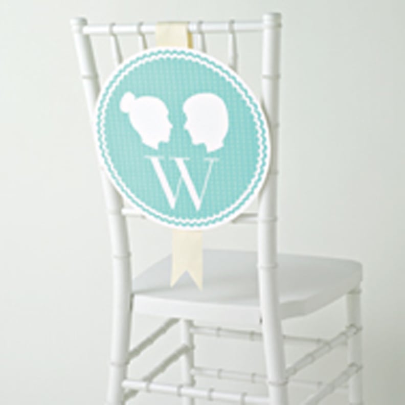 Monogrammed Silhouette Labels