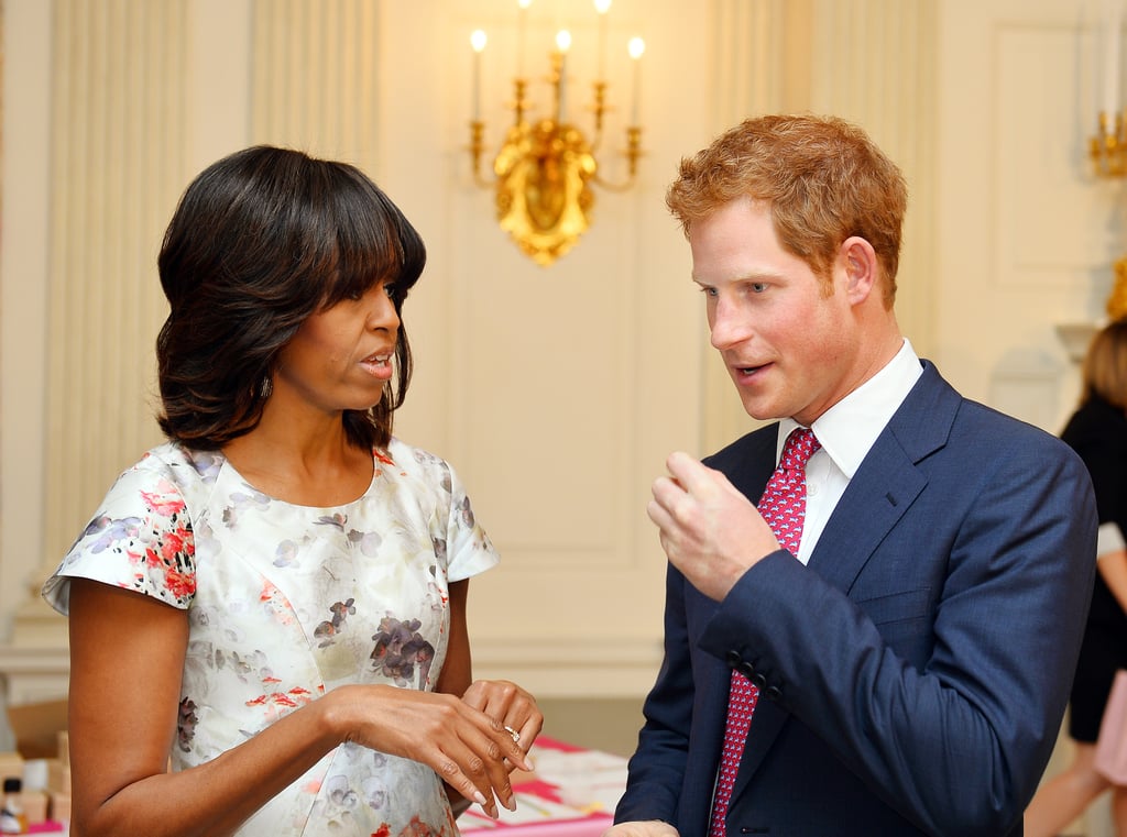 Never one to drag his feet, Harry was the next member of the family to strike up a friendship with FLOTUS. On his tour of North America in 2013, he made sure to meet up with Michelle on a trip to DC.