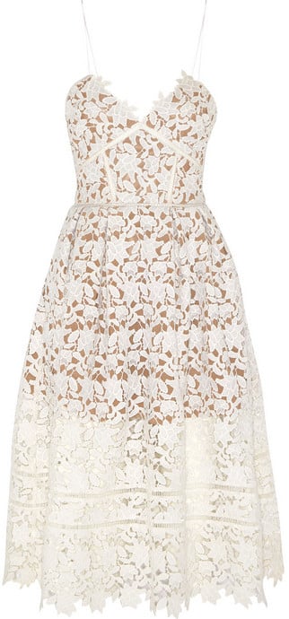 Self-Portrait Floral-Lace Dress