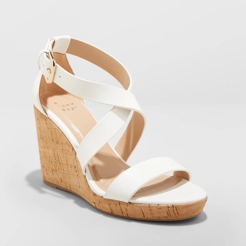 Cecilia Strappy Cork Wedge Ankle Strap Sandals