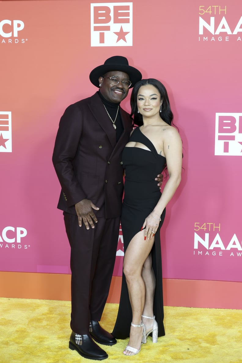 Lil Rel Howery and Dannella Lane at the 2023 NAACP Image Awards