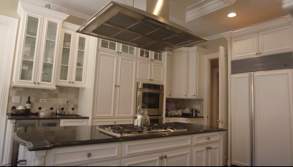 Pippen's kitchen feels modern and classic at the same time.