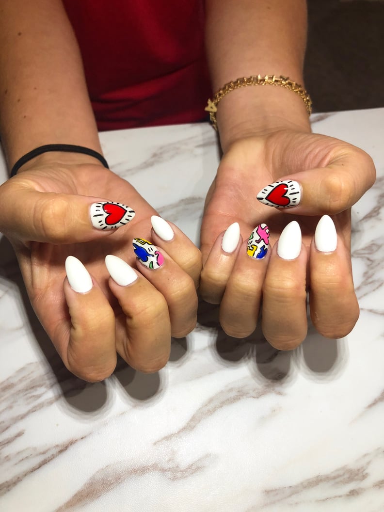 Alexa Luria's Keith Haring-inspired Nail Art