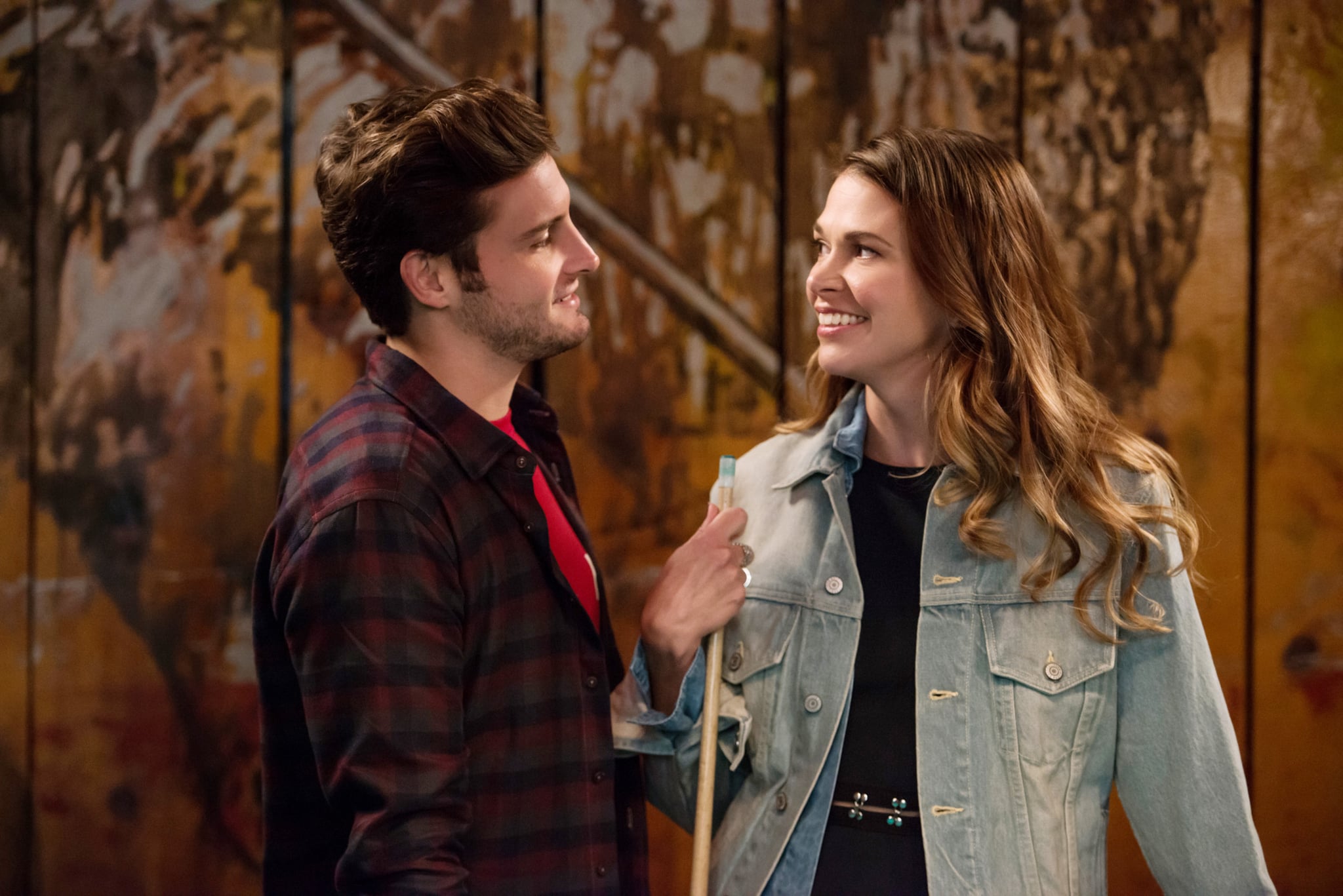 Young, (from left): Nico Tortorella, Sutton Foster, 