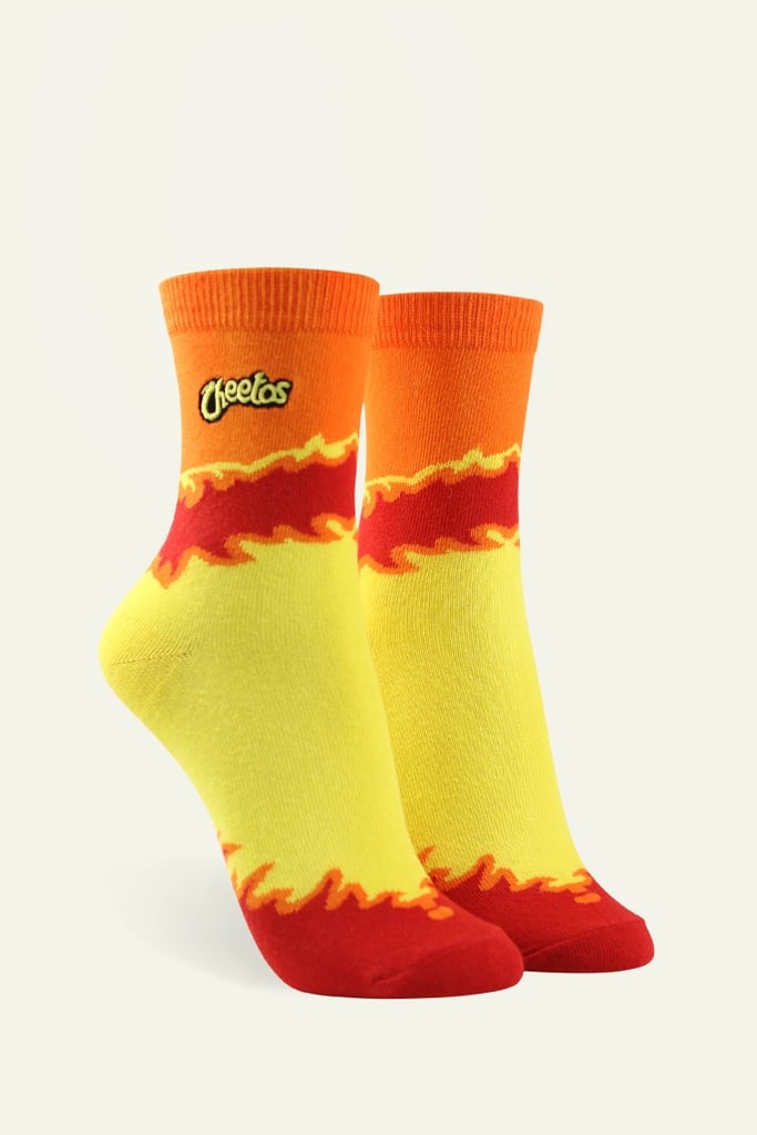 Forever 21 Cheetos Bag Print Crew Socks