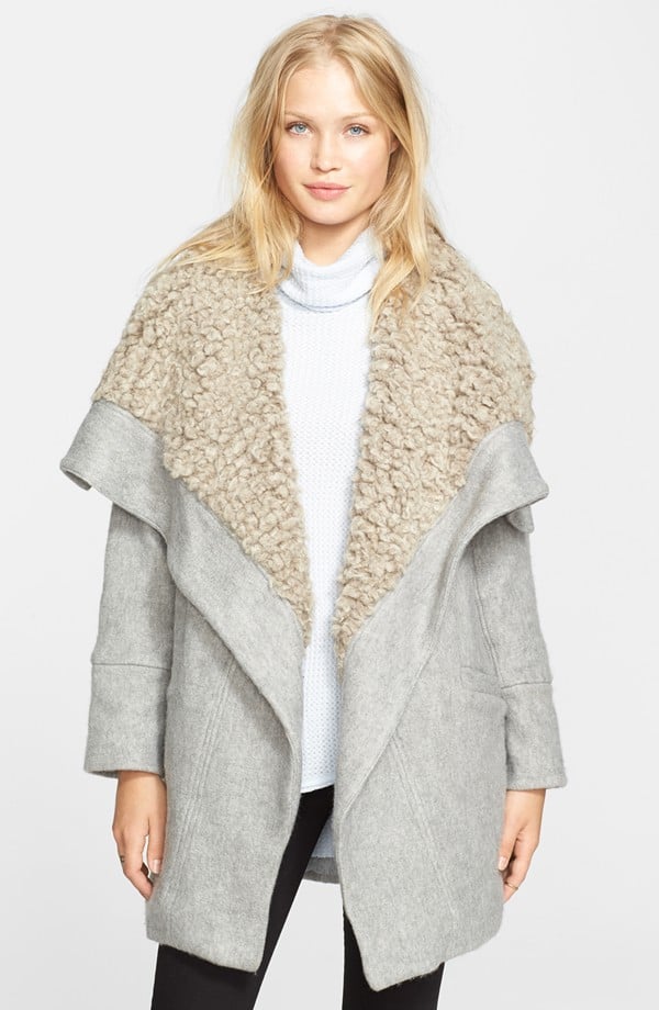Free People Faux Shearling Wrap Coat ($398)
