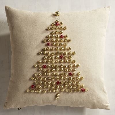 Jingle Bell Christmas Tree Pillow ($30)