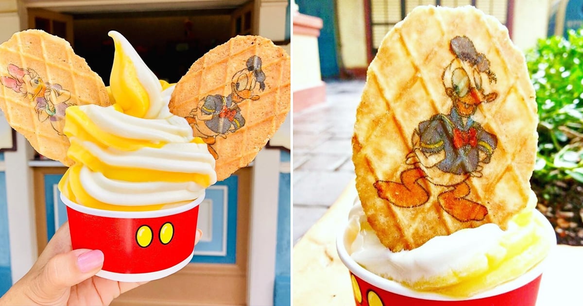 Disney Parks Food Icons Backpack Snacks Treats Mickey Ice Cream Waffle Dole Whip Review! A CHOCOLATE Mickey Waffle Isn main image 3