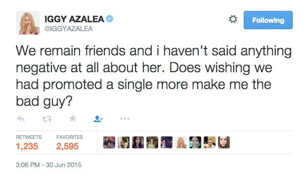Iggy Azalea's Tweets About Britney Spears