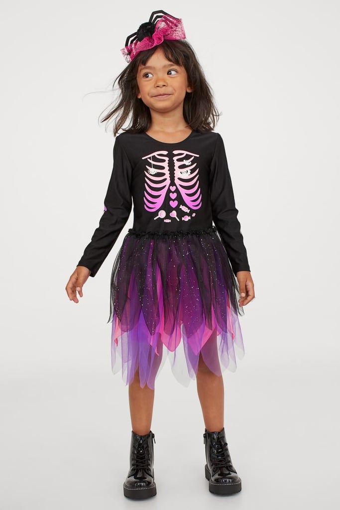 h and m skeleton dress