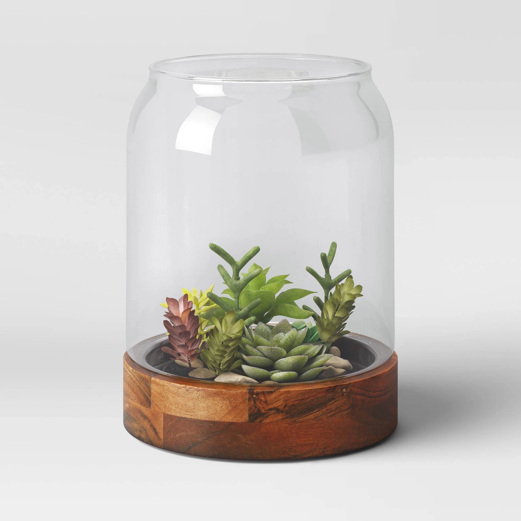 Decorative Glass And Wood Terrarium Turn Your Home Into A Rustic Fall Oasis With Target S Newest Decor Finds Popsugar Home Photo 27