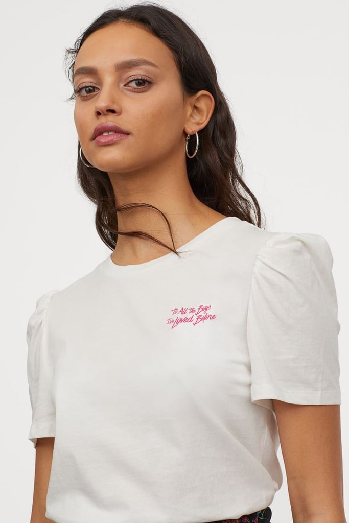 H&M Puff-Sleeved T-shirt | H&M x To All the Boys I've Loved Before ...