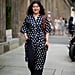 How to Wear a Wrap Dress Over Pants