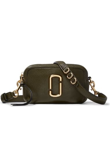 The Marc Jacobs The Softshot 17 Leather Crossbody Bag