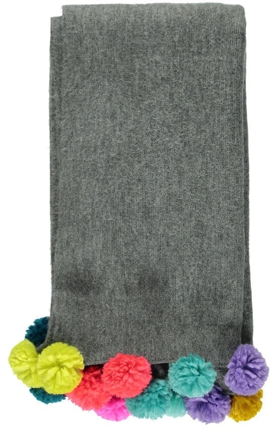 Forever 21 Brushed Knit Pom-Pom Scarf