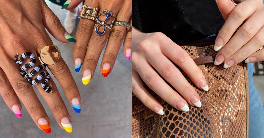 Nail Art Trend 2020: Slanted French Manicure